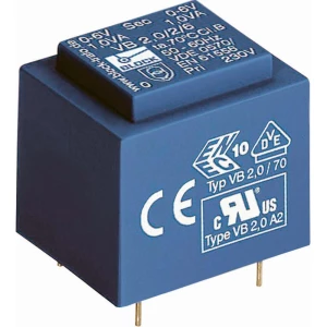 EI 30/23 Transformator za tiskanu pločicu VB 2,8 VA 230 V 12 V233 mA Block VB 2, slika
