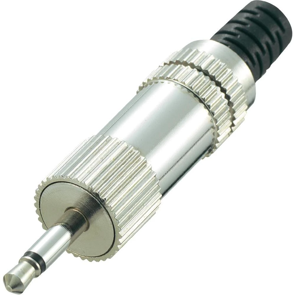 JACK utičnica, 2.5mm, ravni kontakti, broj polova: 2/mono, srebrna, 1 komad slika