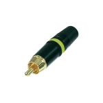 Rean AV NYS373-4-Činč konektor, muški, ravni kontakti, broj polova: 2, crn/žut,