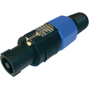 Cliff FM1245-Konektor za zvučnik, ravni kontakti, broj polova: 4, crn/plav, 1 ko slika