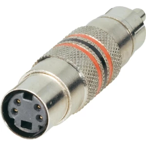 BKL Electronic 0204504-Činč adapter, činč muški/mini DIN ženski, 1 komad slika