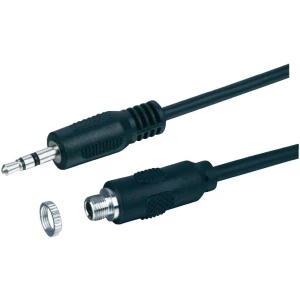 JACK audio produžni kabel [1x JACK utikač 3.5mm - 1x JACK utičnica 3.5mm] 0.20m, slika