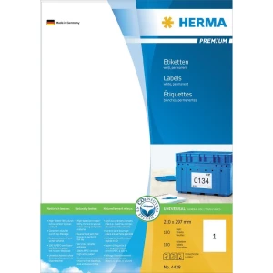 Herma Premium naljepnice 4428 ( 210 mm x 297 mm ), bijele, 100 kom., trajne slika