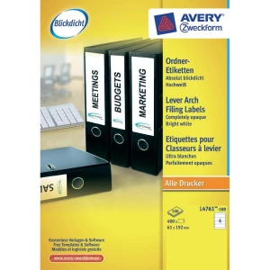 Avery-Zweckform naljepnice kratke, za široke registratore L4761-100 ( 61 mm x 19 slika