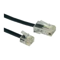 ISDN priključni kabel [1x RJ45 utikač 8p4c - 1x RJ11 utikač 6p4c] 6 m crni Conra slika