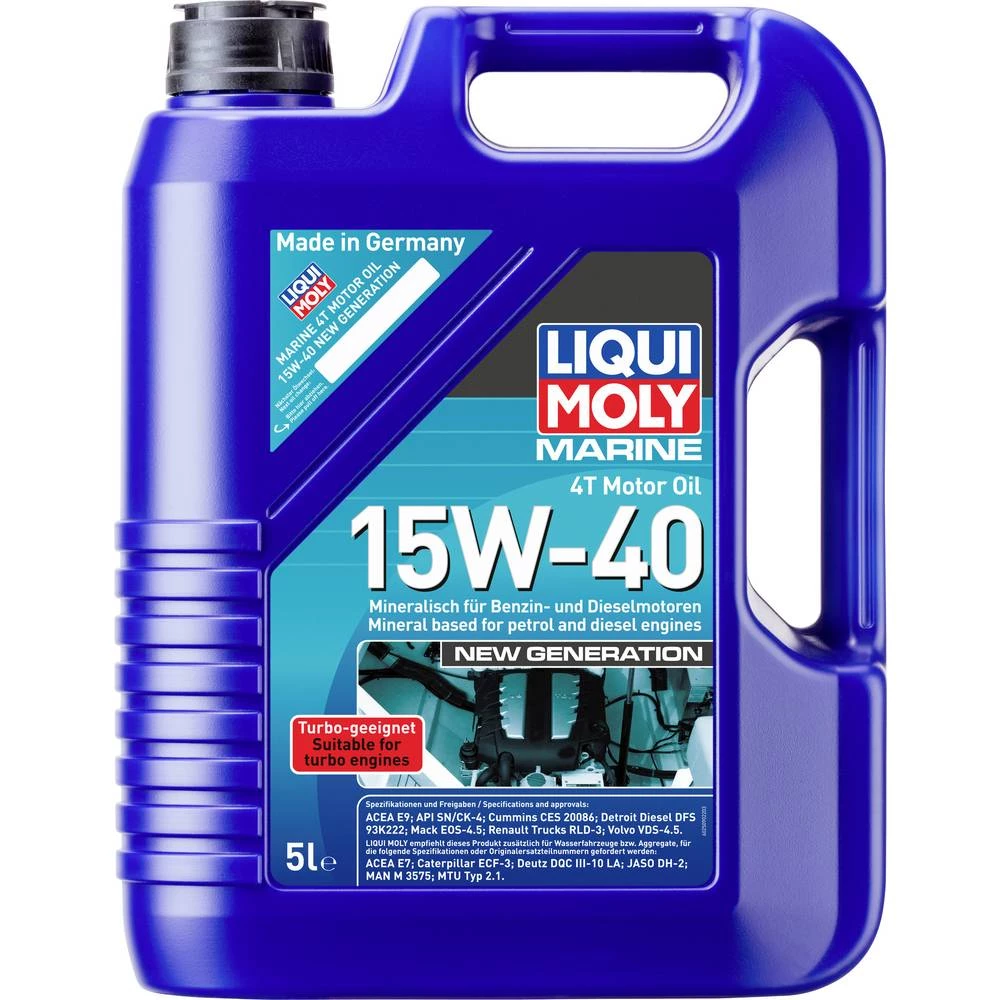 Liqui Moly Marine 4T Motor Oil 15W-40 New Generation 25090 motorno ulje 5 l slika
