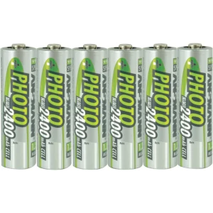 Mignon akumulatorska baterija (AA) NiMH Ansmann 4 + 2 gratis, HR06 2400 mAh 1.2 V, 6 kom. slika
