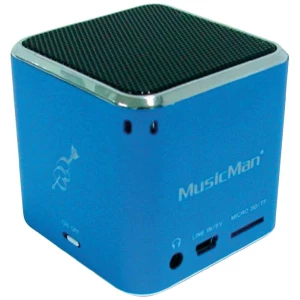 Mini zvučna stanica Technaxx MusicMan®-Prijenosni Mini-zvučnik, microSD-utor za karticu, AUX-In, plava, 3530 slika