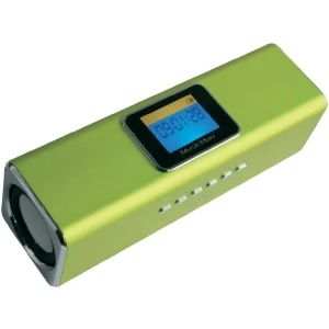 MA Display Zvučna stanica Technaxx MusicMan®-Prijenosni Mini-zvučnik, USB, microSD-utor za karticu, UKW-Radio, zelena, 3545 slika