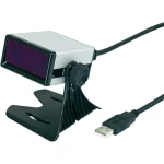 1D skener bar kodova Riotec FS5020E Riotec USB komplet Laser srebrna, crna stolni (stacionarni) USB
