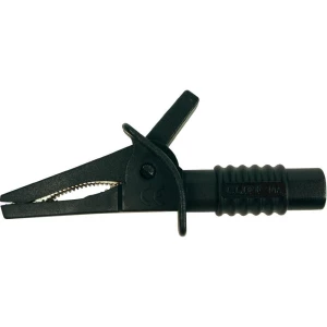 Sigurnosna odvojna stezaljka priključnica 4 mm CAT II 1000 V, CAT III 600 V crna slika