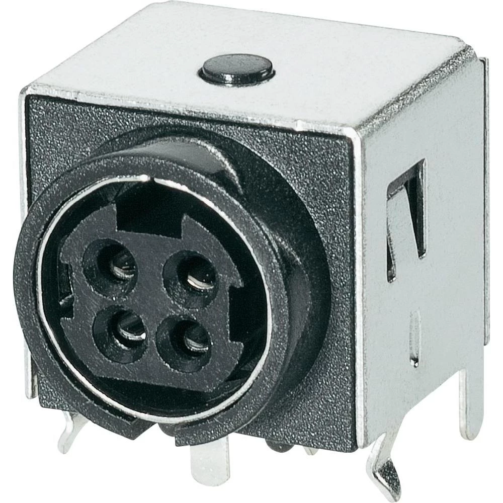 Mrežni konektor BKL Electronic vodoravna ugradnja broj polova: 4 7.5 A crna 0212004 1 komad