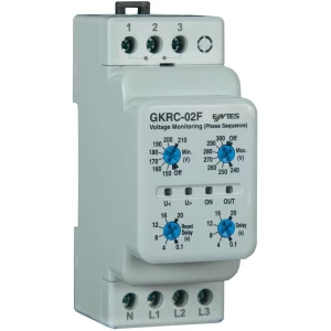 ENTES® GKRC-02F-Relej za nadzor napona, 1 preklopni kontakt, 8 A slika
