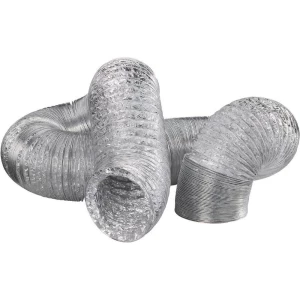 Fleksibilna ventilacijska cijev aluminij (? x D) 10.2 cm x 10 m Wallair N55878 srebrna slika