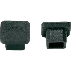 PB Fastener CP-USB-B-Zaštitni poklopac USB, (L x B x H) 12.4x11.8x2.3mm, crn slika