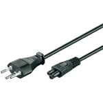 Mrežni kabel za prijenosno računalo [ švicarski utikač - trolisni utikač C5] crn