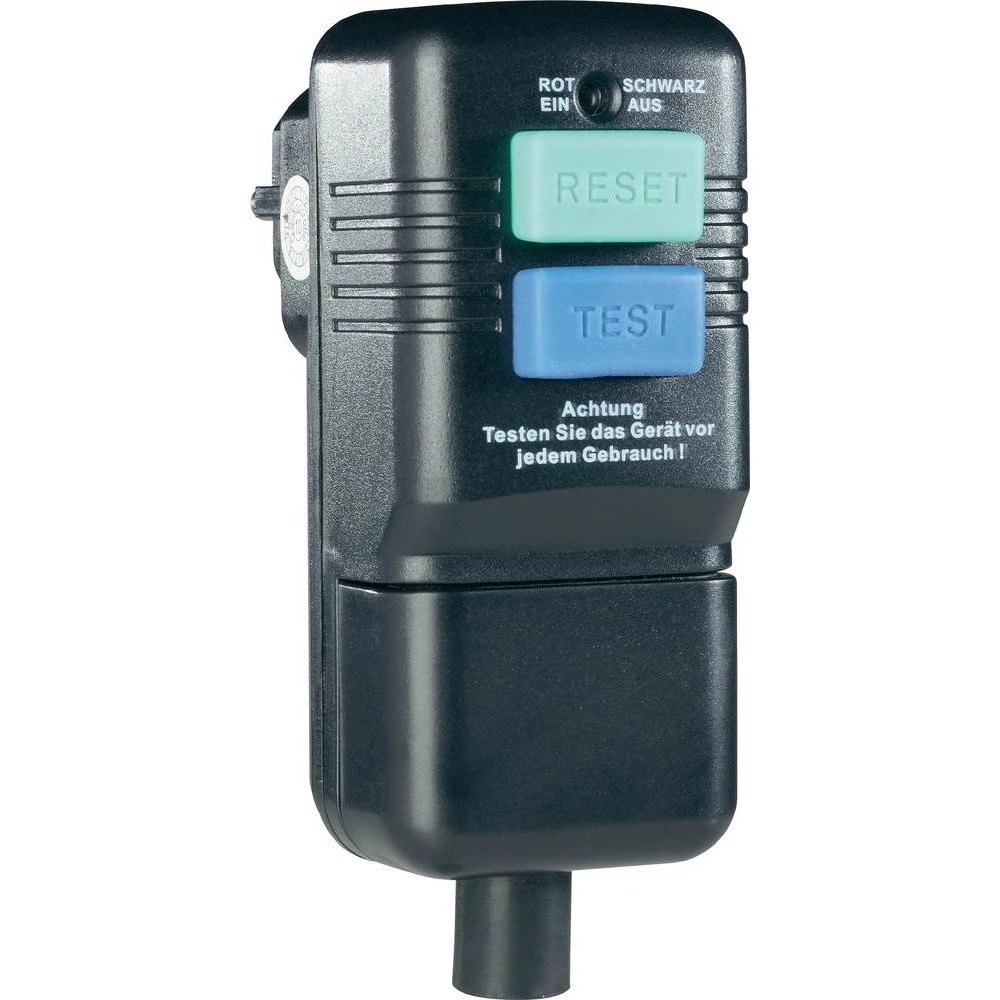 Utikač napajanja sa zaštitom za osobe, crni IP40 slika