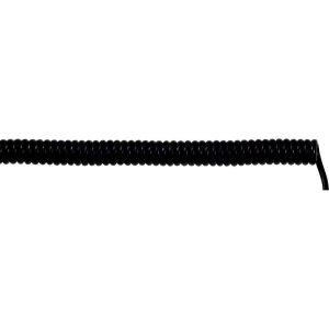 LappKabel-UNITRONIC®-Spiralni kabel, 18x0.14mm?, crn, dužina spirale (min./max. slika