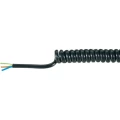 Baude-Spiralni kabel, PVC, 3x0.75mm?, crn, dužina spirale (min./max.): 500/150 slika