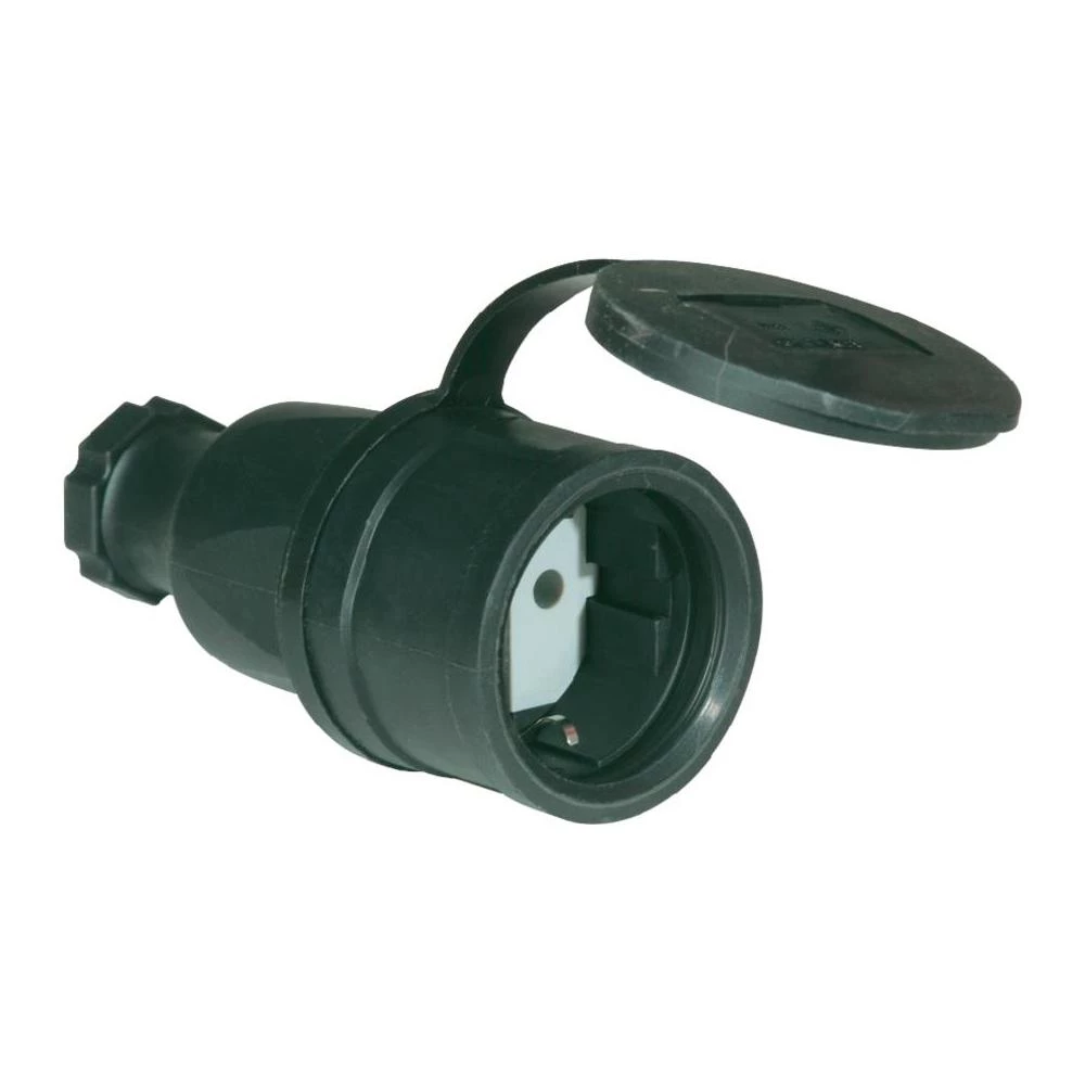 uko priključak IP44 PCE 2511-s guma crna slika