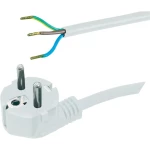 Priključni kabel [ šuko utikač - kabel, otvoreni kraj] bijeli 1.5 m HAWA 1008209