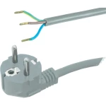 Priključni kabel [ šuko utikač - kabel, otvoreni kraj] sivi 5 m HAWA 1008229