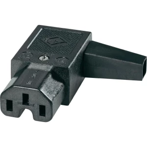 Utični konektor za tople uređaje C15 K & B, ženski, pod kutem broj polova: 3 10 A crna 43R012111 1 komad slika