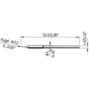Vrh za lemljenje 212 SD LF Ersa oblika olovke veličina vrha 0.2 mm sadržaj 1 kom. slika