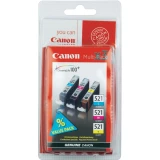 Originalne patrone za printer CLI-521 Canon kombinirano pakiranje zamjenjuje Canon CLI-521 cijan, magenta, žuta