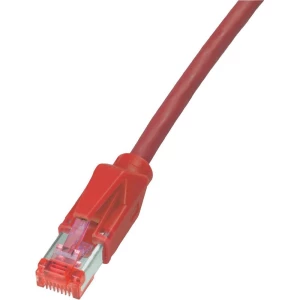 RJ45 mrežni kabel CAT 6 S/FTP [1x RJ45 utikač - 1x RJ45 utikač] 1 m crveni nezap slika