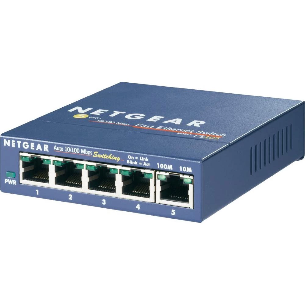 Mrežni Switch uređaj RJ45 FS105 Netgear 5-portni 100 MBit/s slika