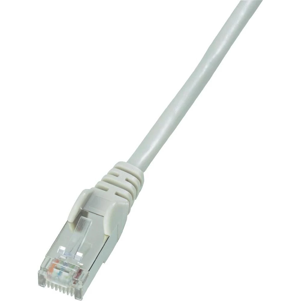 RJ45 mrežni kabel CAT 5e SF/UTP [1x RJ45 utikač - 1x RJ45 utikač] 0.30 m sivi s slika