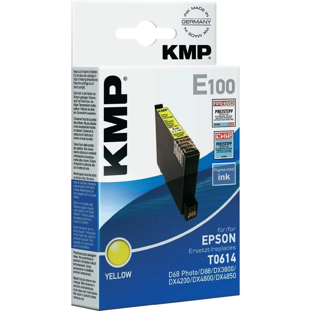 Kompatibilna patrona za printer E100 KMP zamjenjuje Epson T0614 žuta slika