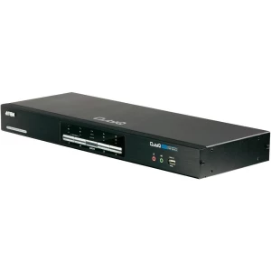 KVM-Switch uređaj s 4-porta za USB unosne uređaje i DVI dvoekranske sustave s prijenosom zvuka i USB 2.0 hubom slika