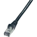 RJ45 mrežni kabel CAT 6 S/FTP [1x RJ45 utikač - 1x RJ45 utikač] 30 m crni nezapa slika