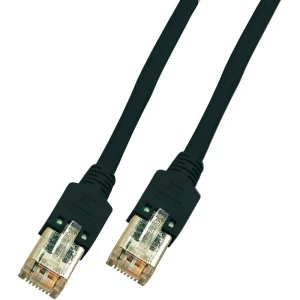 RJ45 mrežni kabel CAT 5e F/UTP [1x RJ45 utikač - 1x RJ45 utikač] m crni nezapal slika