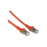 RJ45 mrežni kabel CAT 6A S/FTP [1x RJ45 utikač - 1x RJ45 utikač] 0.50 m crveni zaštićeni, BTR Netcom 1308450566-E