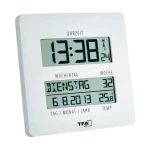 TFA Digitalni radijski kontrolirani sat Time Line 60.4509.02 (D x Š x V) 27 x 195 x 195 mm bijeli