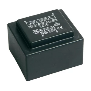 EI 38/13,6 Transformator za tiskane pločice primarni: 230 V sekundarni: 2 x 15 V slika