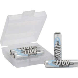 Micro akumulatorska baterija (AAA) NiMH Ansmann AAA komplet od 4 kom. + kutija 1100 mAh 1.2 V, 1 komplet slika