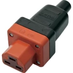 Utični konektor za tople uređaje C21 Kalthoff, ženski, ravni broj polova: 2 + PE 16 A crna, crvena 444P/Si4 1 komad