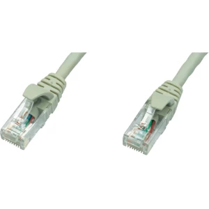 RJ45 mrežni kabel CAT 5e U/UTP [1x RJ45 utikač - 1x RJ45 utikač] 3 m sivi nezapaljivi Telegärtner L00002E0004 slika