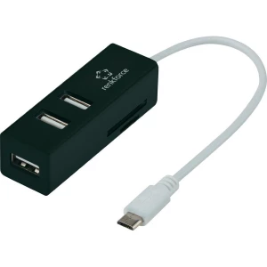 3-portni USB 2.0-Hub s ugrađenim SD čitačem kartica i OTG funkcijom Renkforce, c slika