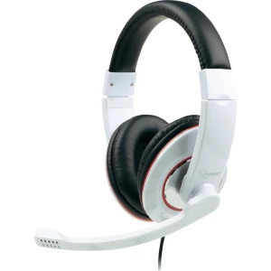 Gembird MHS-001-GW, stereo slušalice s mikrofonom, bijele slika