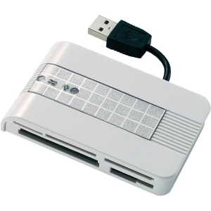 Vanjski čitač memorijskih kartica USB 2.0 Renkforce CR22e-SIM srebrni slika