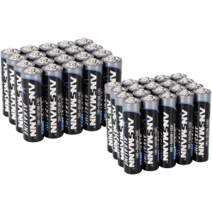 Komplet alkalnih baterija Ansmann, 20 x Micro i 20 x Mignon baterija slika