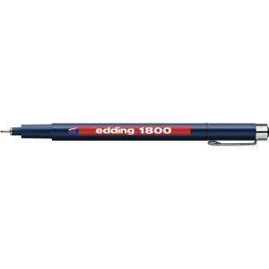 Tanki flomaster Profipen E-1800 Edding 4-180001001 širina poteza 0.25 mm šiljasti oblik šiljasti oblik crni slika