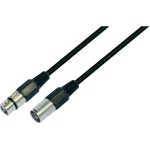 Mikrofonski kabel XLR-ženski/zaskočni/10 m crne boje Paccs