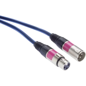 Mikrofonski kabel XLR-F/zaskočni / 10 m plavi Paccs slika
