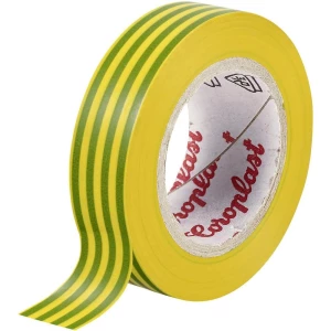 PVC Elektroizolacijska traka (D x Š) 25 m x 19 mm zeleno-žuta PVC 302 Coroplast slika